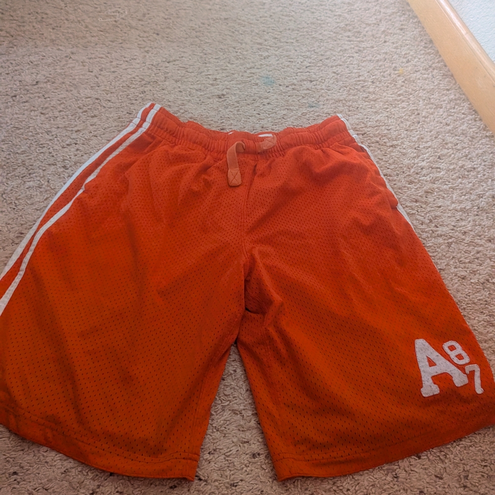 Aeropostale Men's Vintage Orange Athletic Shorts Medium Med M $48